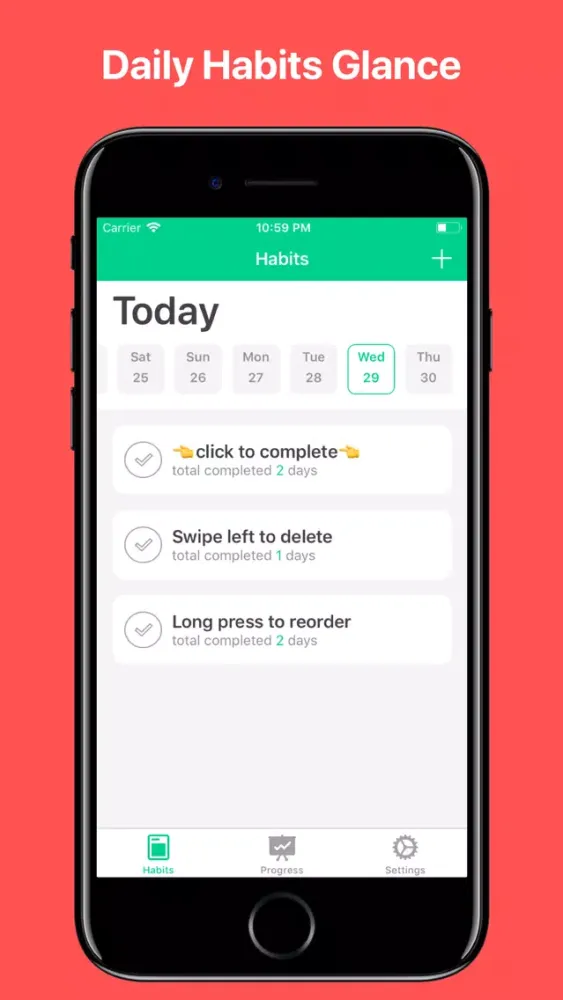 Captures d'écran de Upper - Habit Tracker