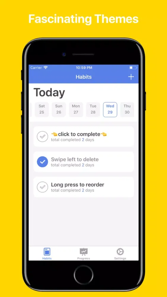 Captures d'écran de Upper - Habit Tracker