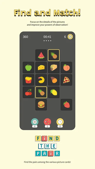 Zrzuty ekranu Find the Pair - Focus Game