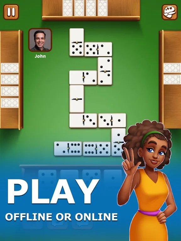 Ảnh chụp màn hình của Dominoes Pro Offline or Online iPad 