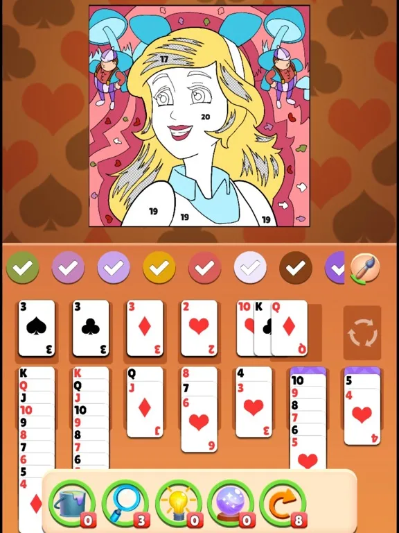 Solitaire Coloring Wonderland iPad  Ekran Görüntüleri
