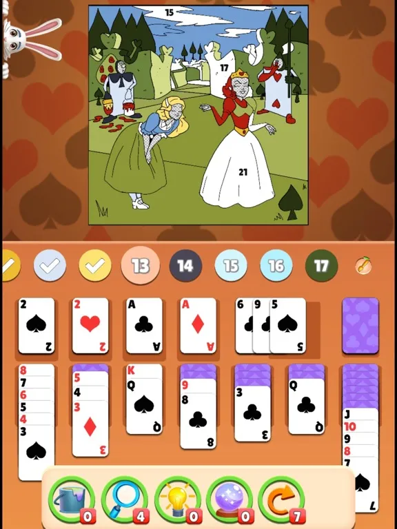 Solitaire Coloring Wonderland iPad  Ekran Görüntüleri