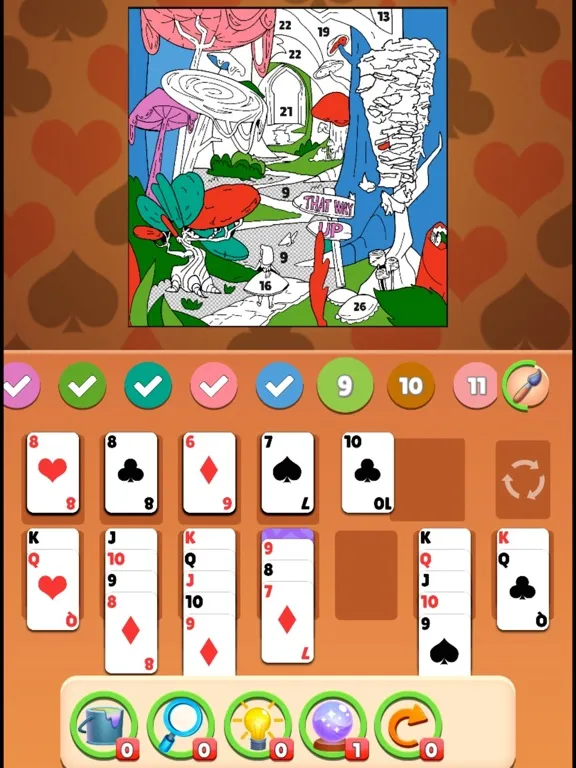 Solitaire Coloring Wonderland iPad  Ekran Görüntüleri