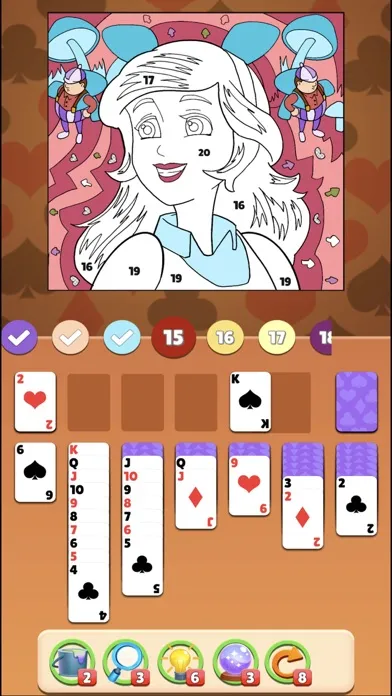 Solitaire Coloring Wonderland Ekran Görüntüleri