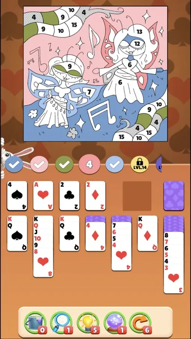 Solitaire Coloring Wonderland Ekran Görüntüleri