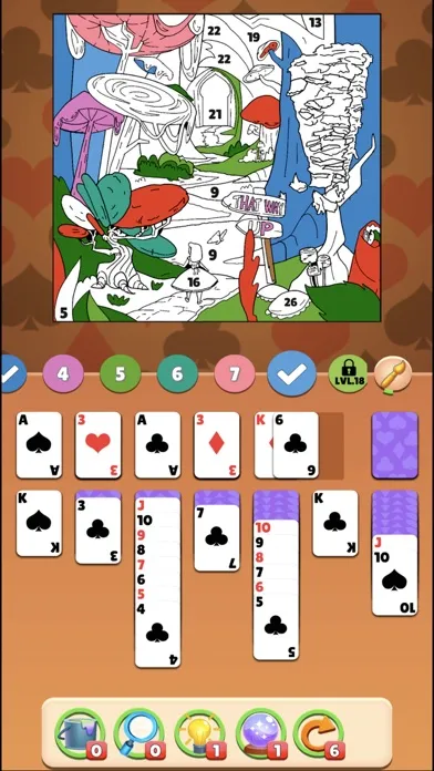 Solitaire Coloring Wonderland Ekran Görüntüleri