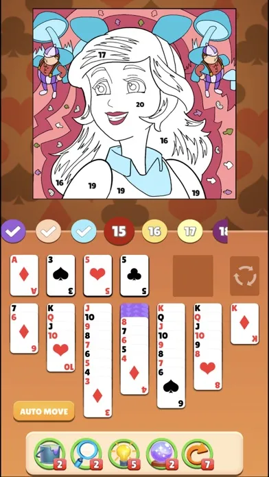 Solitaire Coloring Wonderland Ekran Görüntüleri
