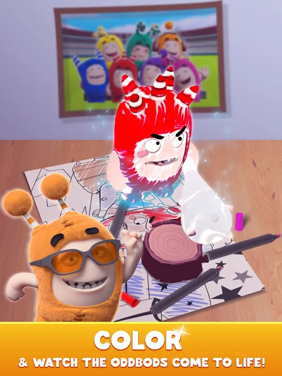 Oddbods Live Coloring (AR) iPad  स्क्रीनशॉट