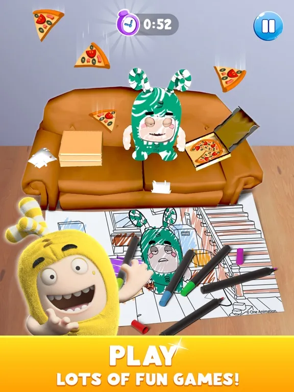 Oddbods Live Coloring (AR) iPad  स्क्रीनशॉट