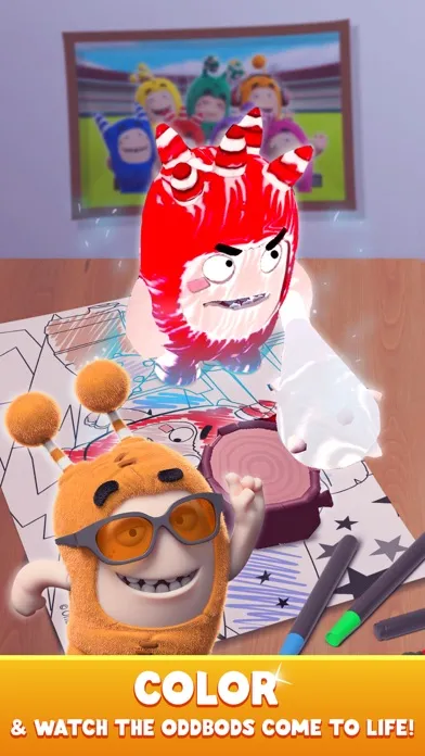 Oddbods Live Coloring (AR) स्क्रीनशॉट