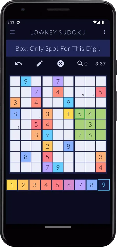 Zrzuty ekranu Lowkey Sudoku - Calm Puzzles