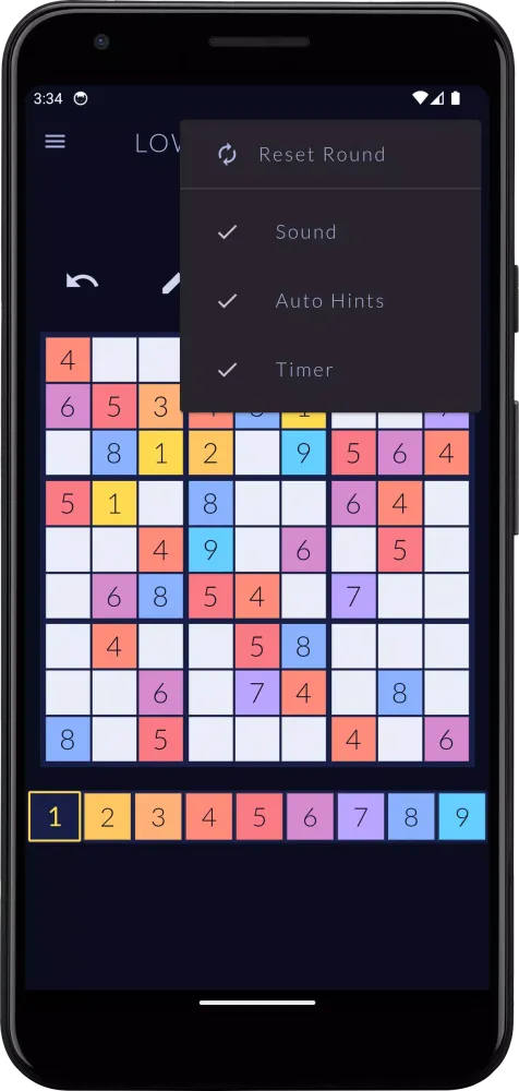 Zrzuty ekranu Lowkey Sudoku - Calm Puzzles