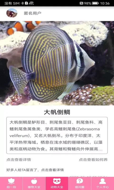 Capturas de tela do 拍照识物