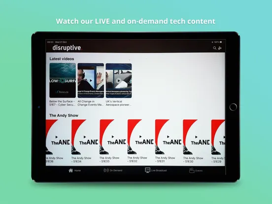 Disruptive Live iPad  سکرین شاٹس
