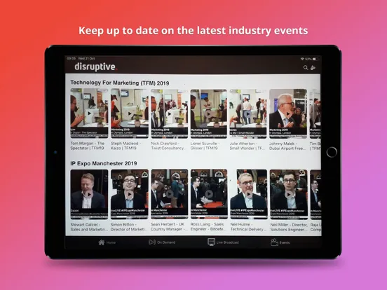 Disruptive Live iPad  سکرین شاٹس