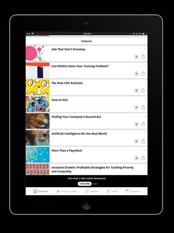 صور The HBR App iPad 