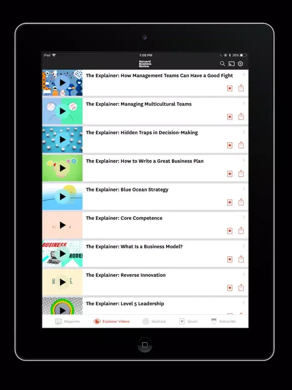 صور The HBR App iPad 