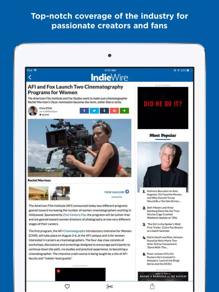 تصاویر IndieWire iPad 