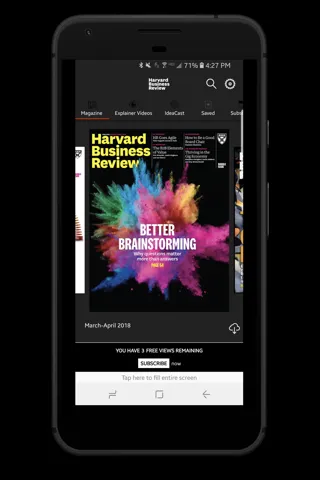 Harvard Business Review Screenshots