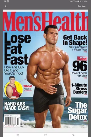 Ảnh chụp màn hình của Men's Health Magazine