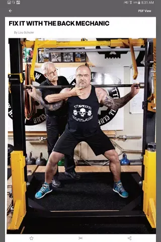 Ảnh chụp màn hình của Men's Health Magazine