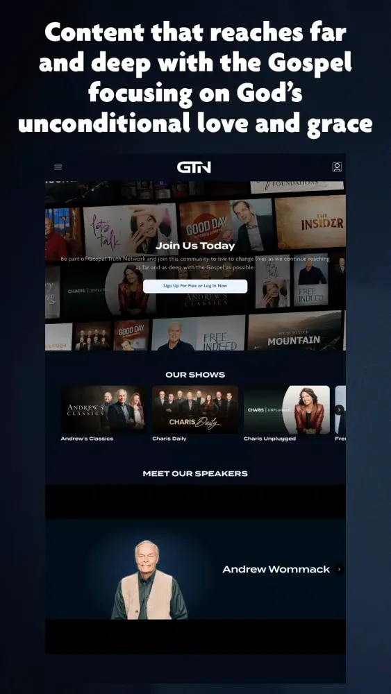 Capturas de pantalla de Gospel Truth Network