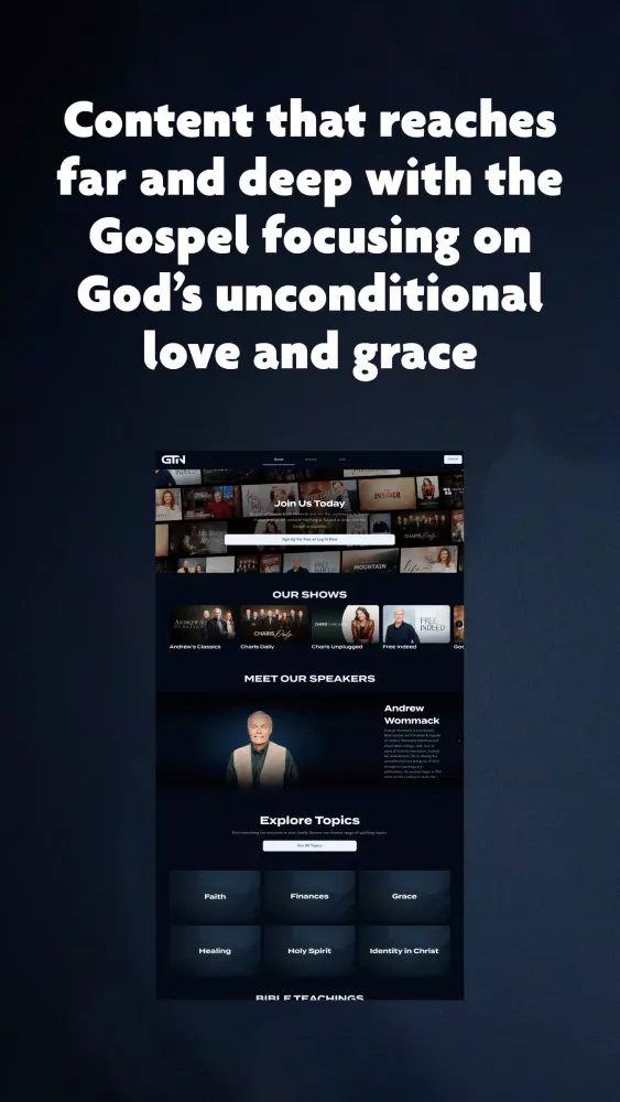 Capturas de pantalla de Gospel Truth Network