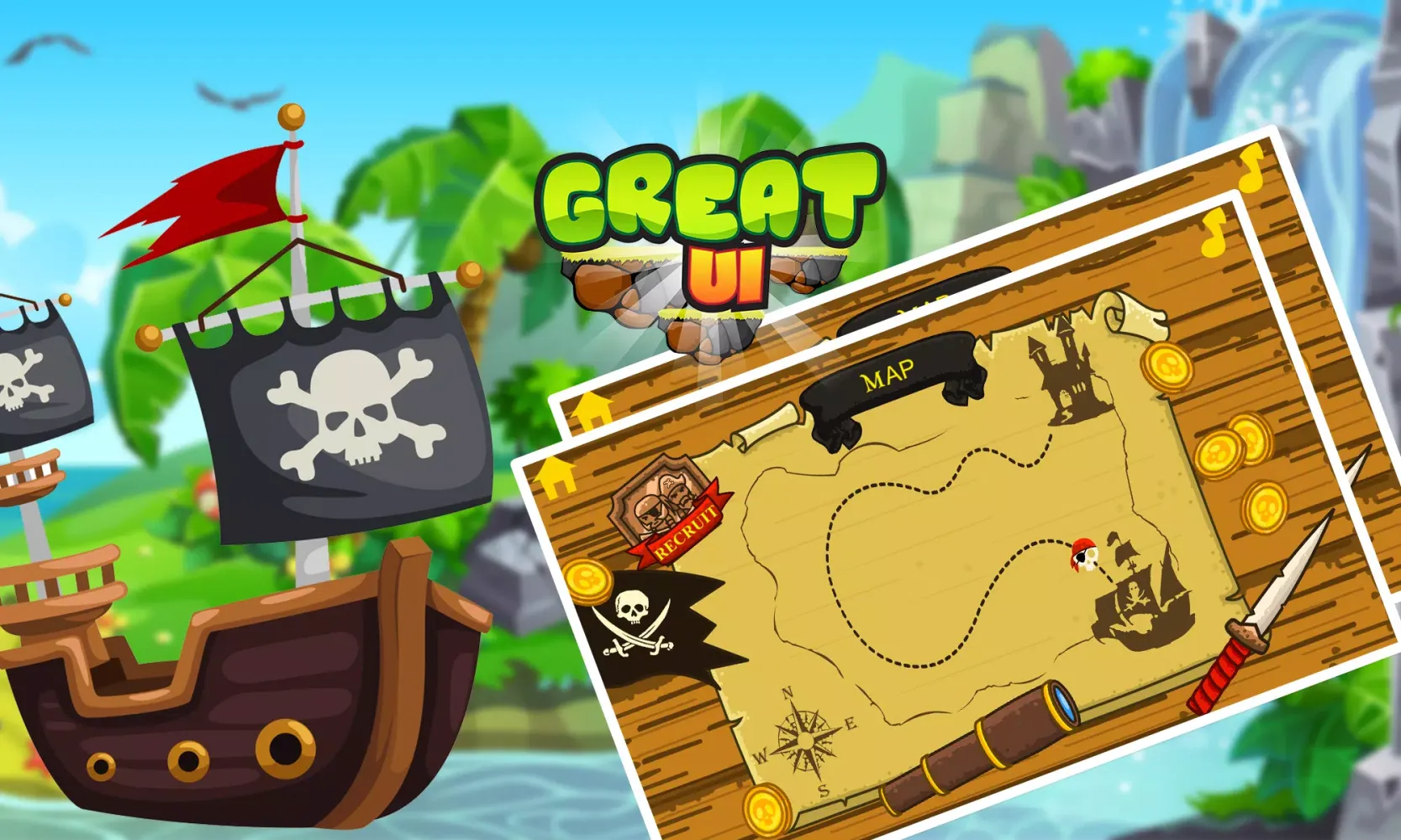 Capturas de tela do Pirate vs Zombie