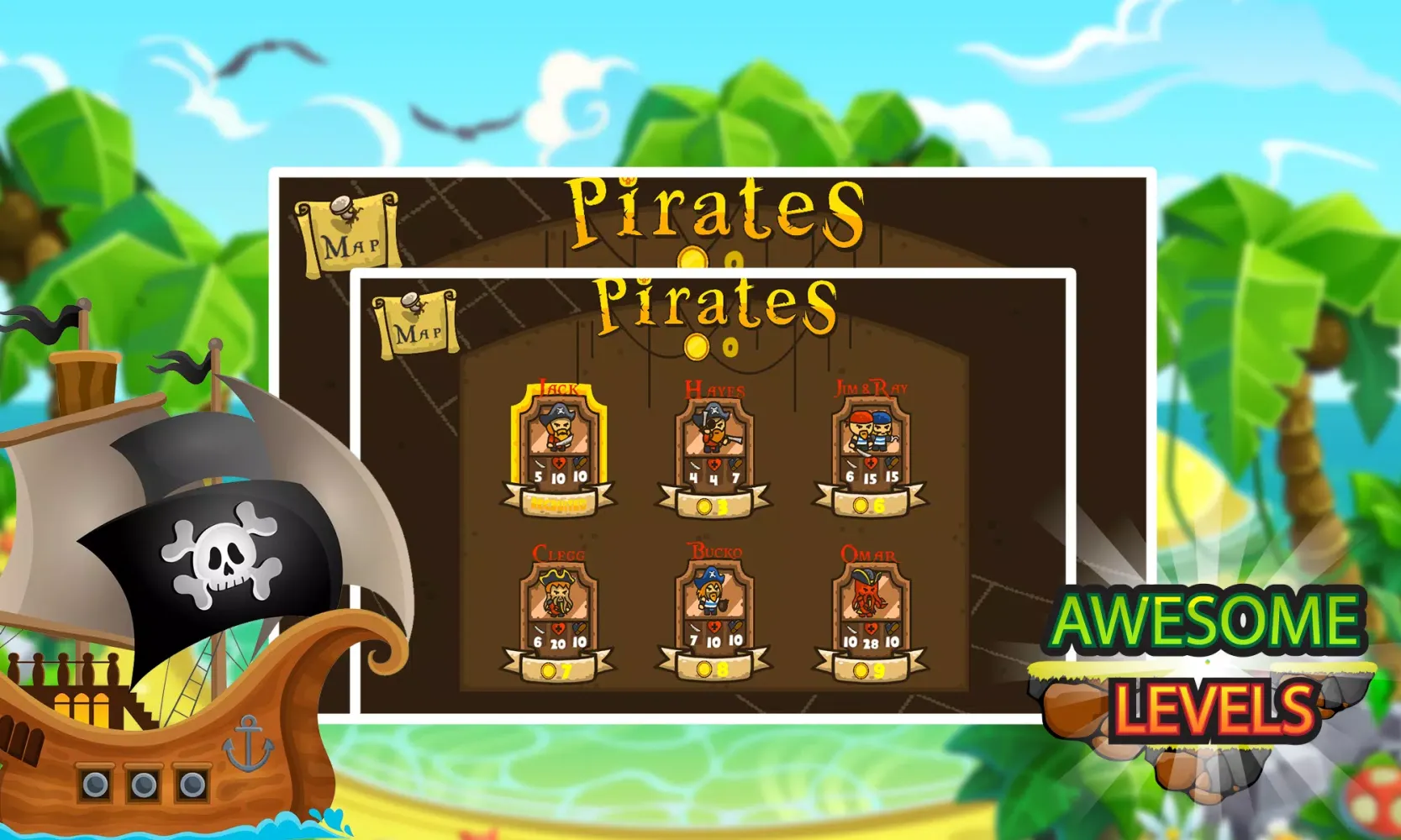 Capturas de tela do Pirate vs Zombie