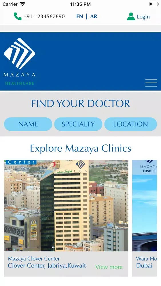 Capturas de tela do Mazaya Healthcare