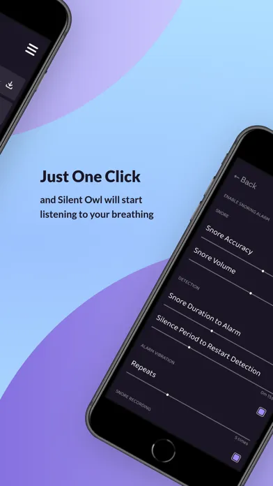 AI Snoring Alarm — Silent Owl স্ক্রিনশট
