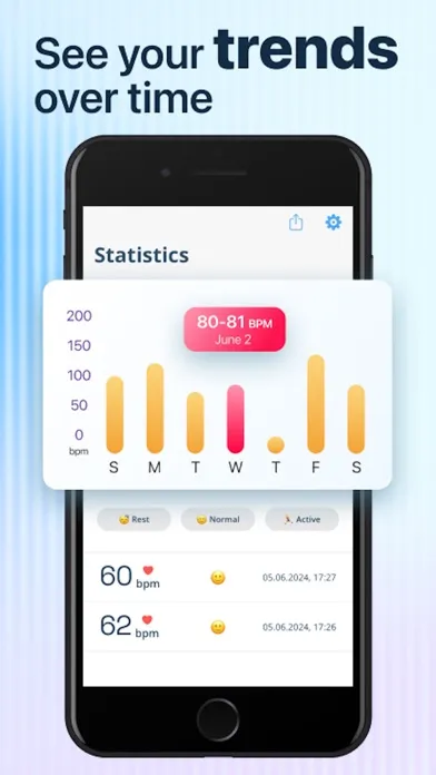 Capturas de pantalla de Heart Rate Monitor - Pulse HR