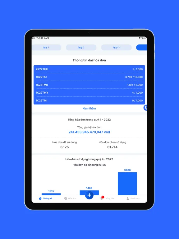 Tangkapan skrin Matbao-invoice iPad 