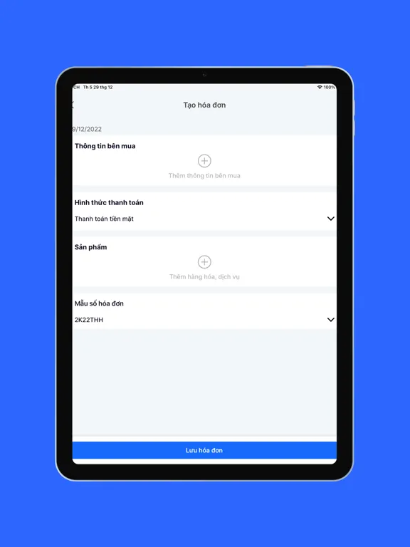 Tangkapan skrin Matbao-invoice iPad 