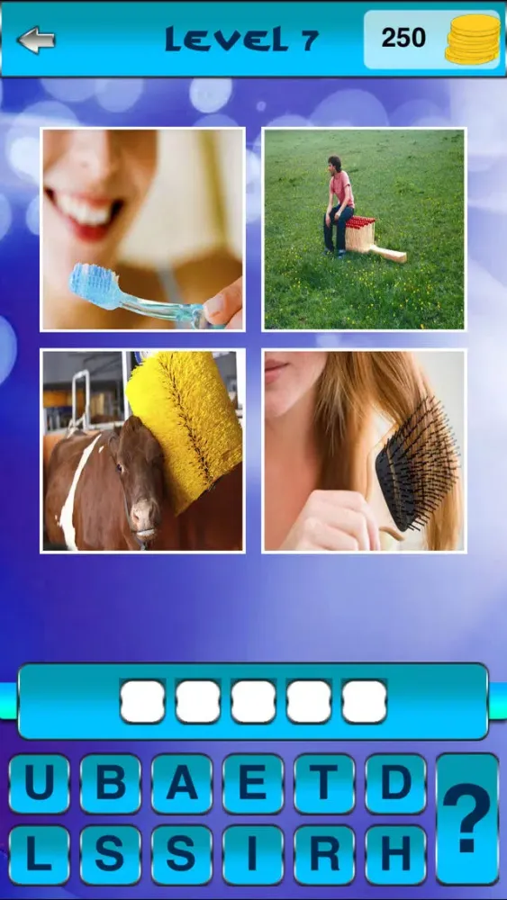 Captures d'écran de Mega Pic Word Puzzle Brain Teaser Fun Game for Girls and Boys Free HD