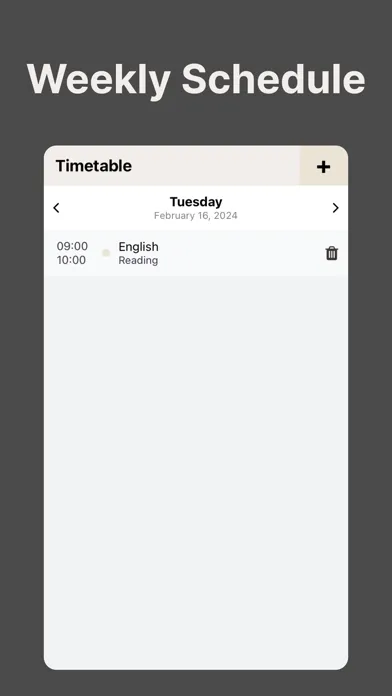 Timetable - Homework Planner应用截图