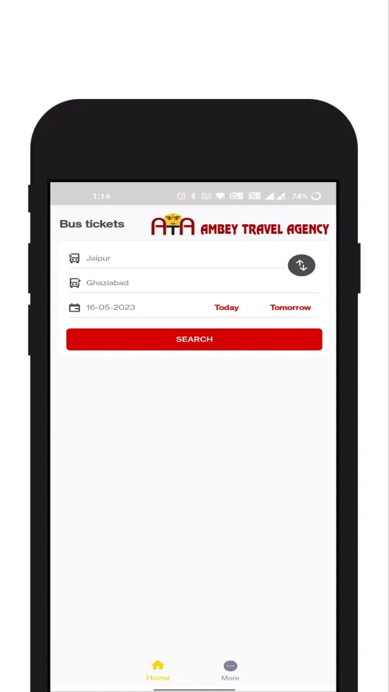 Ảnh chụp màn hình của Ambey Travel Agency
