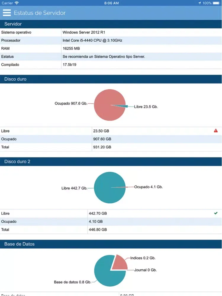 Zrzuty ekranu MBA3 Móvil iPad 