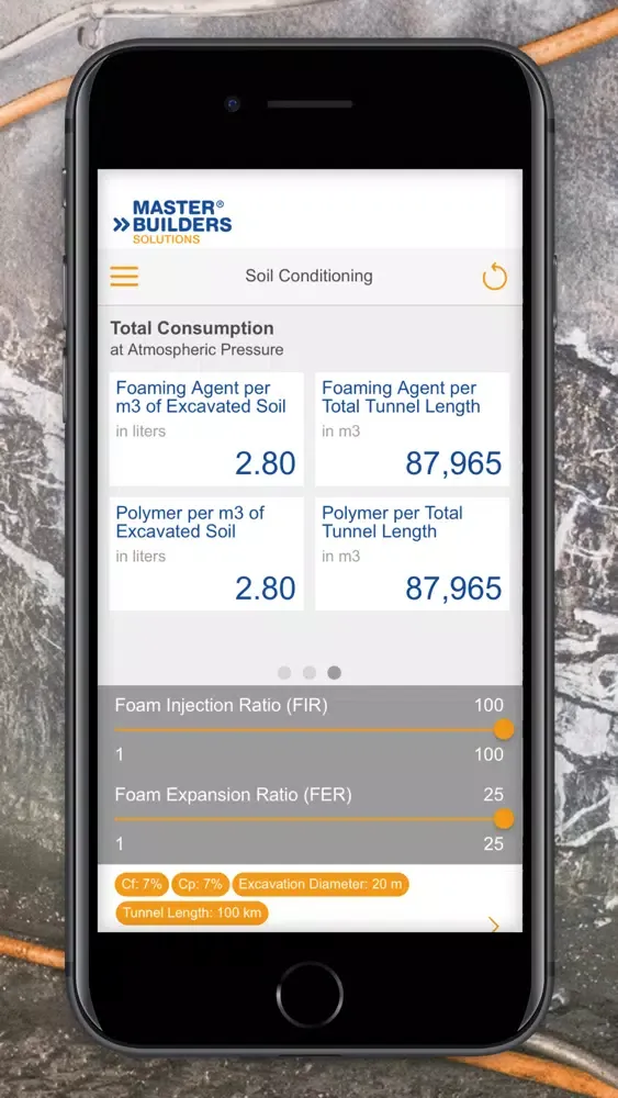 Capturas de pantalla de TBM Soil Conditioning