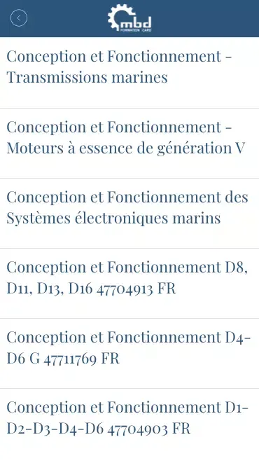 Captures d'écran de CARD Formation