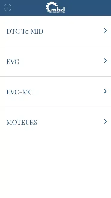 Captures d'écran de CARD Formation