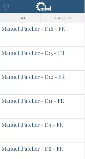 Captures d'écran de CARD Formation