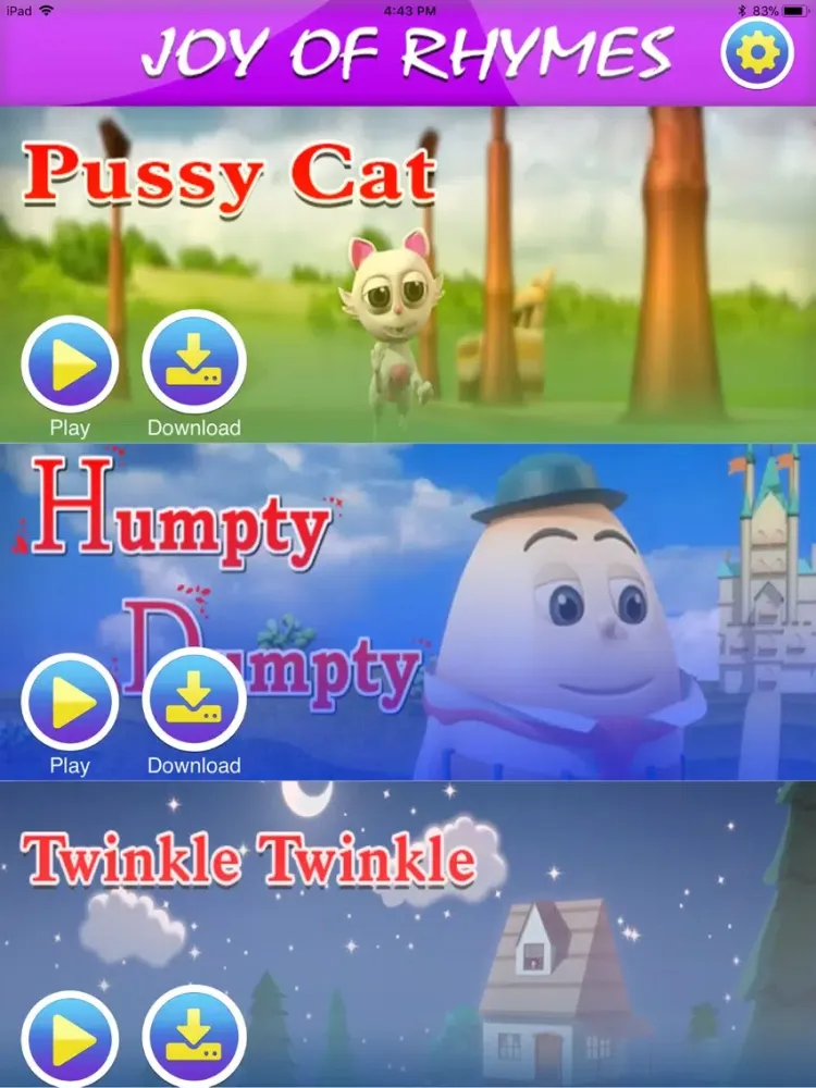 Joy Of Rhymes iPad 應用截圖