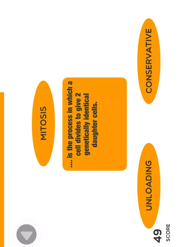 Tangkapan layar Biology AS / Year 1 for AQA Revision Games iPad 