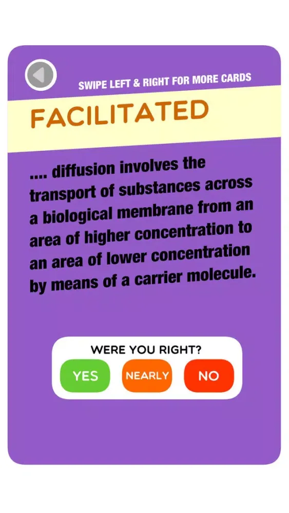 Tangkapan layar Biology AS / Year 1 for AQA Revision Games