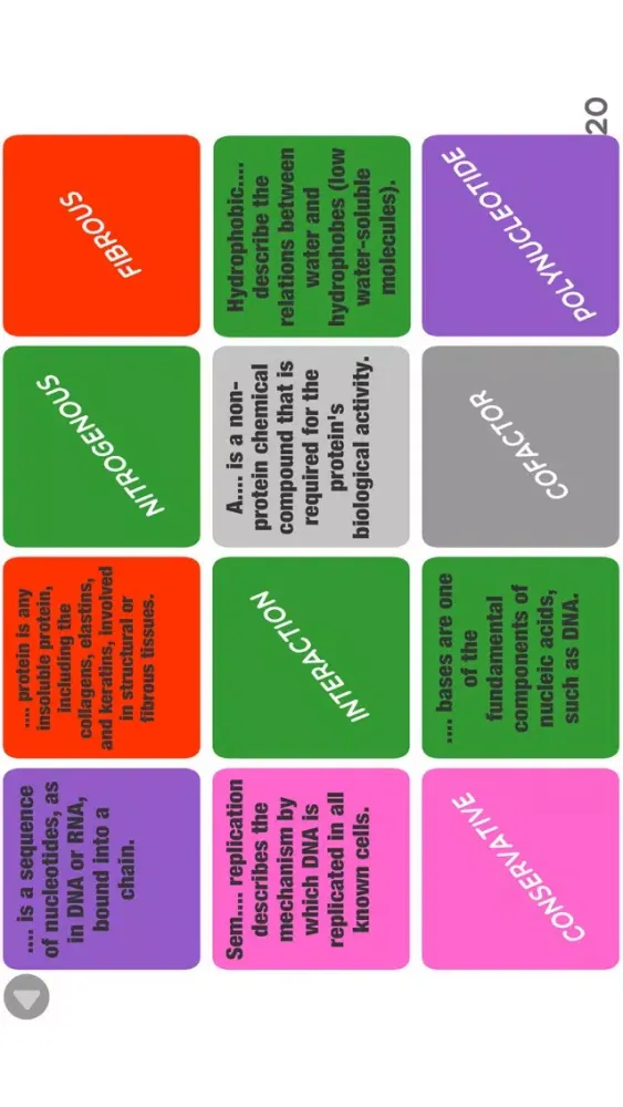 Ảnh chụp màn hình của Biology AS / Year 1 OCR Games Edition