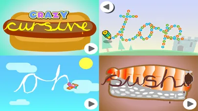 Ảnh chụp màn hình của Crazy Cursive Letters Lite