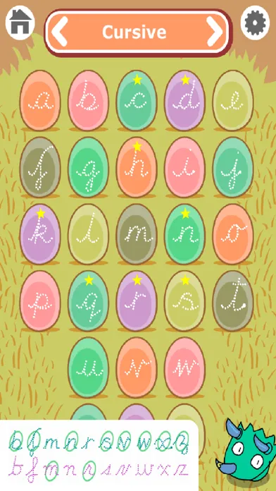 Ảnh chụp màn hình của Dinosaur Letters Lite