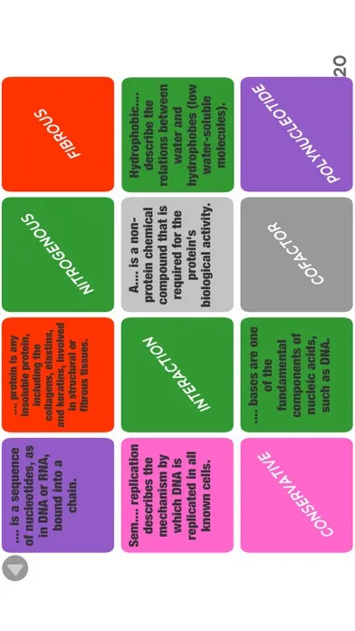 Screenshot di IB Biology SL and HL Key Terms Games