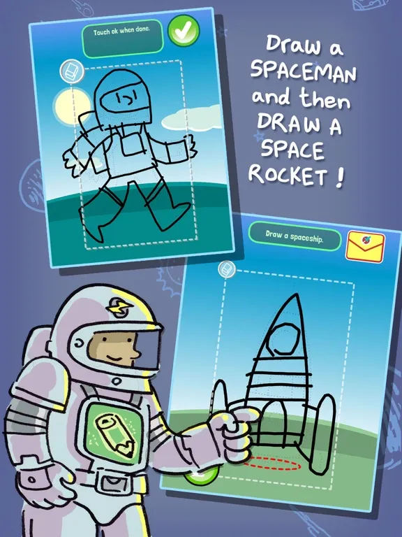 Tangkapan layar Draw A Rocket iPad 